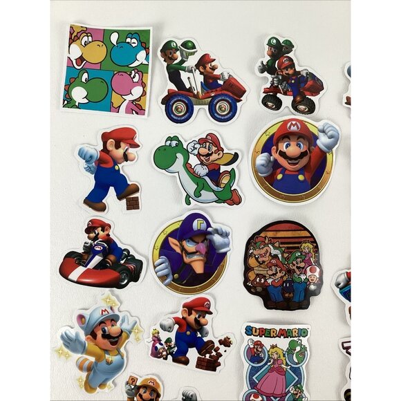 Super Mario Bros. Stickers 50 Lot Birthday Party Favors Medium Size Assorted - Picture 4 of 11